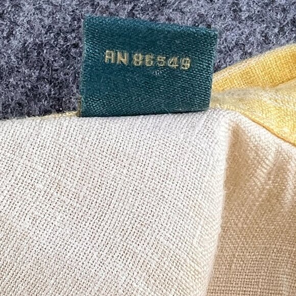 Tommy Bahama Mens XL Resort Preppy Yellow Striped 100% Linen Button-Up Shirt - Picture 5 of 9